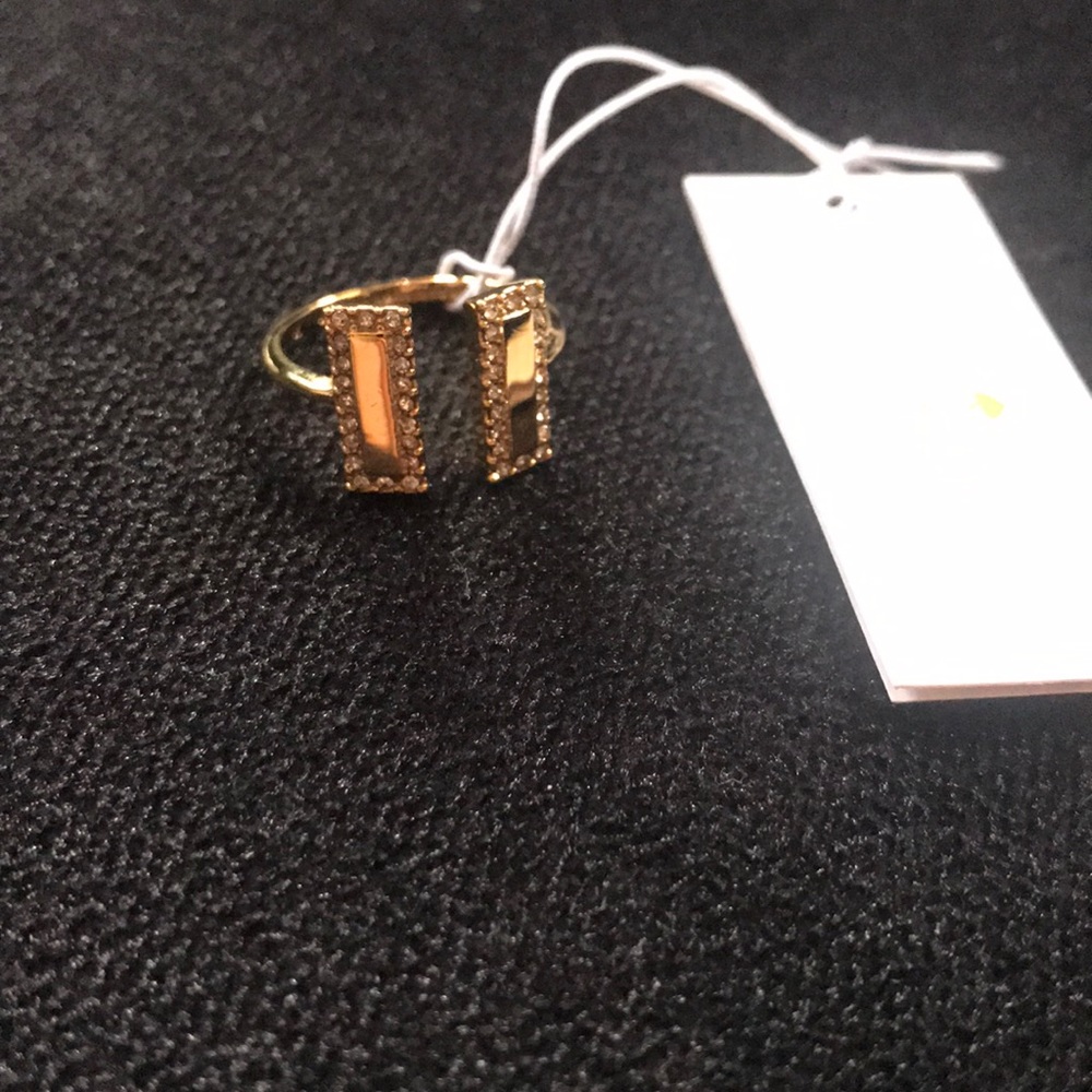 Kate spade gold bar ring adjustable size